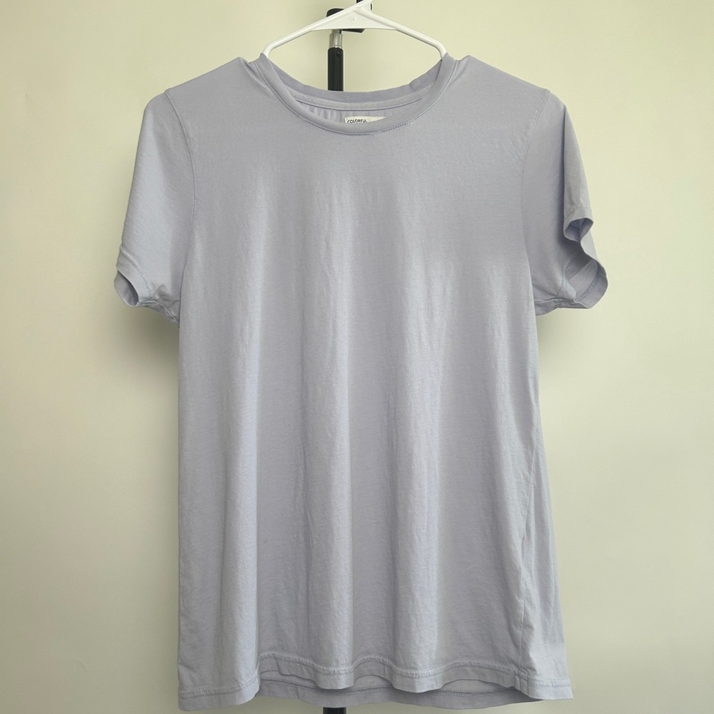 Colorful Standard women’s cotton “Light Organic Tee - Soft Lavender”, size S